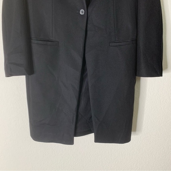 All Saints womens Black Wool one button Leni Coat 6 - Picture 2 of 12